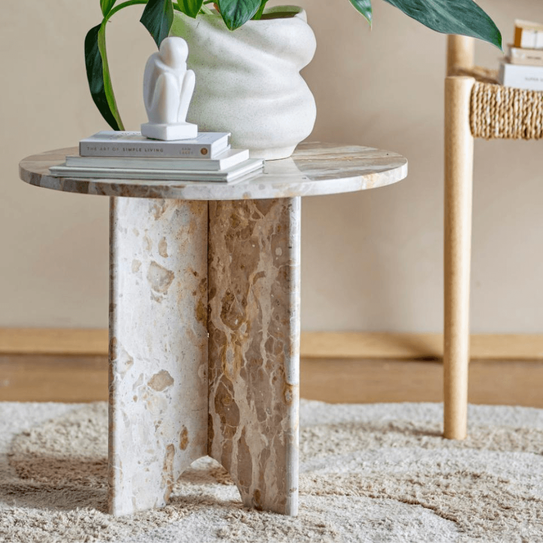 Bloomingville - Jasmia Sidebord Brown Marble