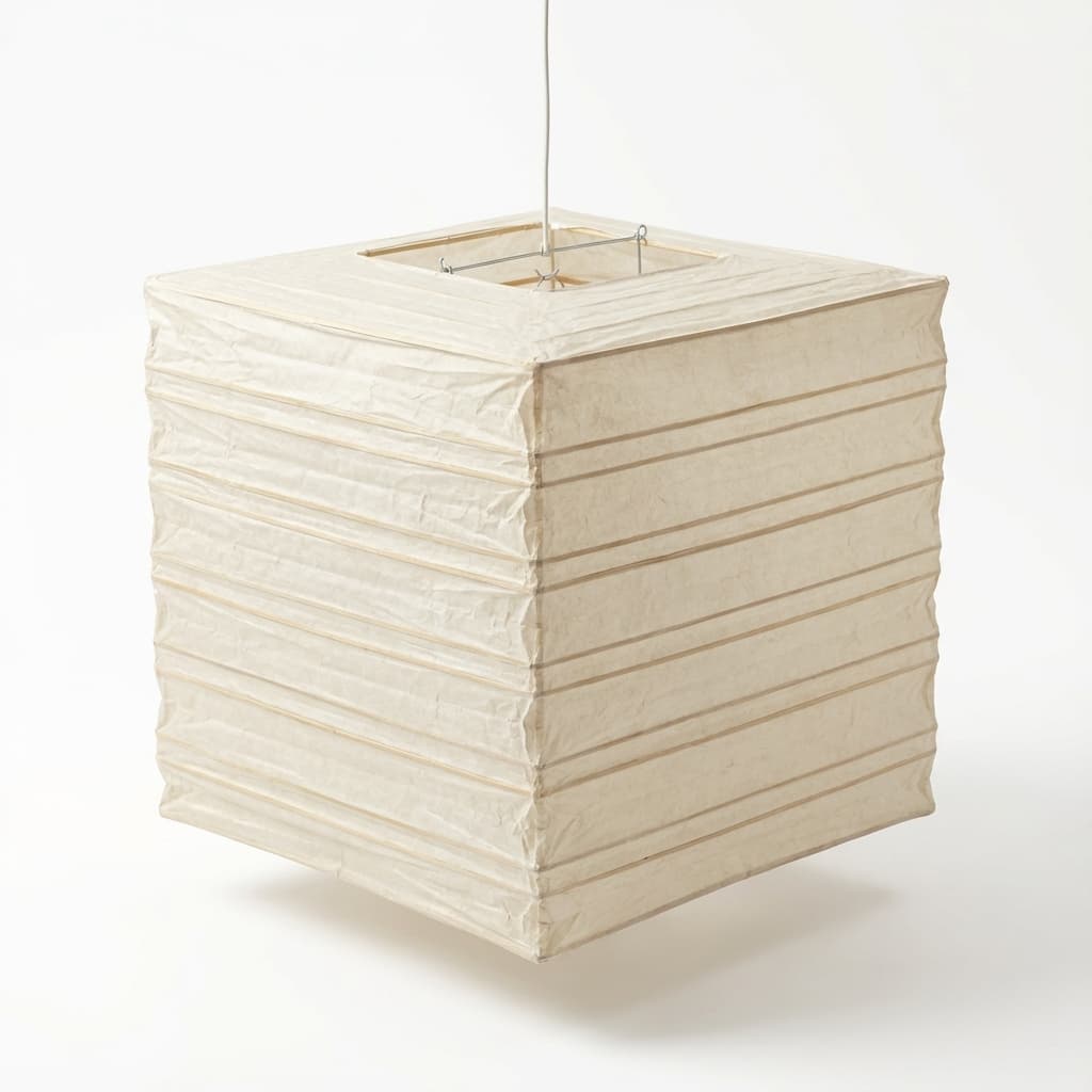 Akari - Rispapirs lampe, firkantet - 32x32xH32 cm