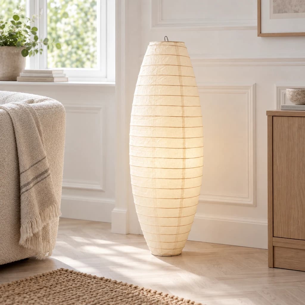 Hikari - Rispapirs lampe - Ø25xH65 cm