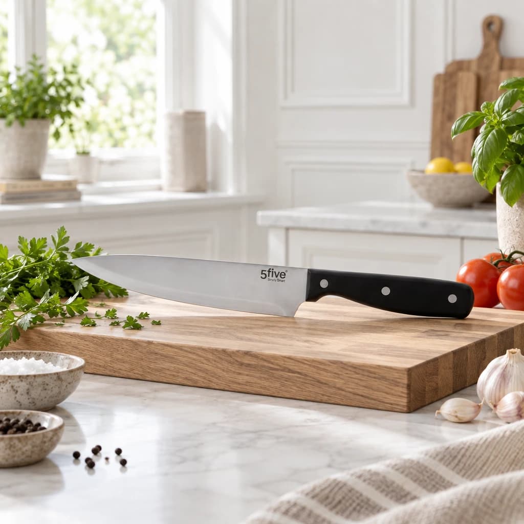 Kokkekniv i rustfrit stål – Ergonomisk ABS-håndtag - 32,5 cm
