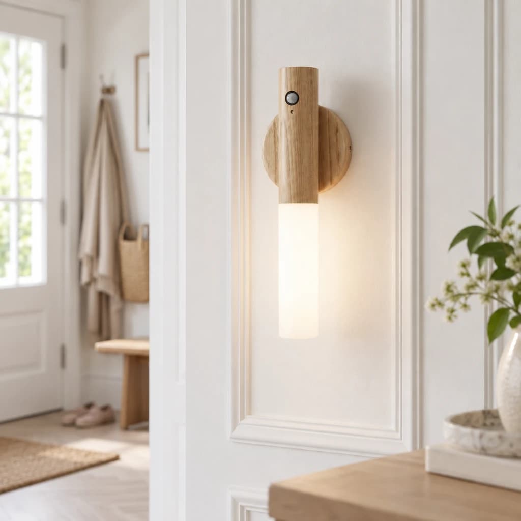 LOKE – Genopladelig LED væglampe med bevægelsessensor & magnet – 18 cm