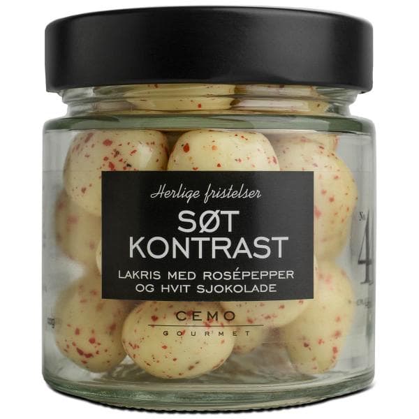 Cemo - Søt Kontrast lakriskuler 130g