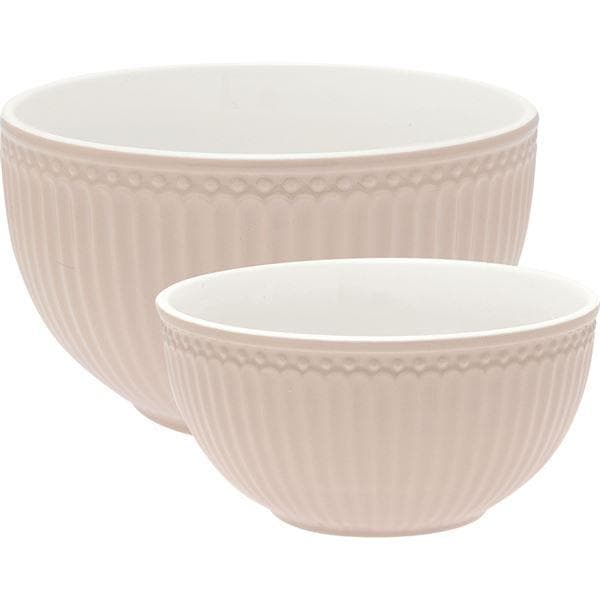 GreenGate - Everyday Alice serveringsskål sett 2 deler creamy fudge
