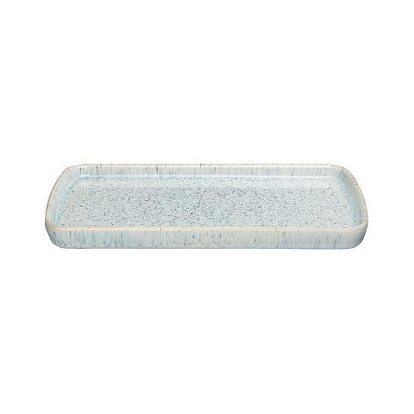 Denby - Halo Speckle rektangulært fat 14,5x26 cm