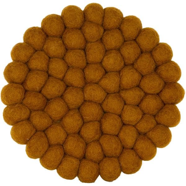 Holmen - Dakota gryteunderlag i ull 19x19x2,5 cm lys brun