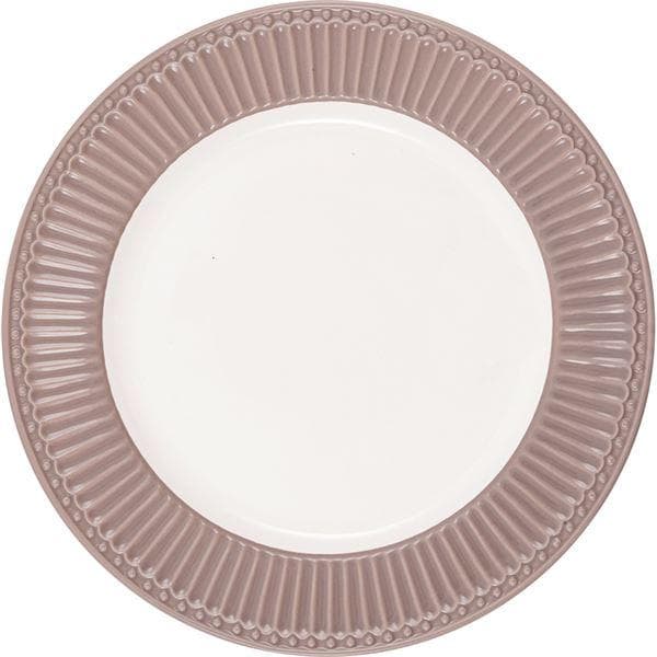 GreenGate - Everyday Alice tallerken 26,5 cm hassenut brown