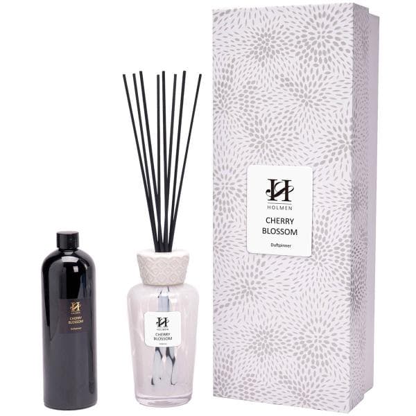 Holmen - Milano duftpinner kirsebærblomst 500 ml hvit