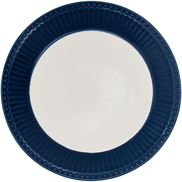GreenGate - Everyday Alice tallerken 26,5 cm dark blue