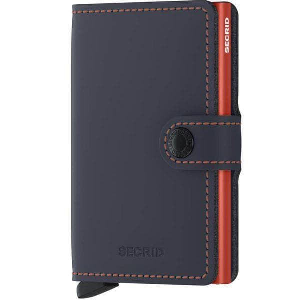 Secrid - Miniwallet lommebok m/kortholder blå/orange