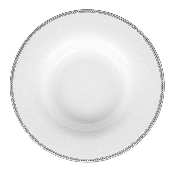 Royal Porcelain - Silver Paisley pastatallerken 26 cm