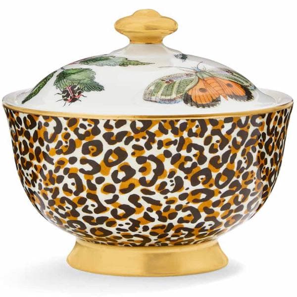 Spode - Creatures of Curiosity sukkerskål med lokk 20 cl leopard