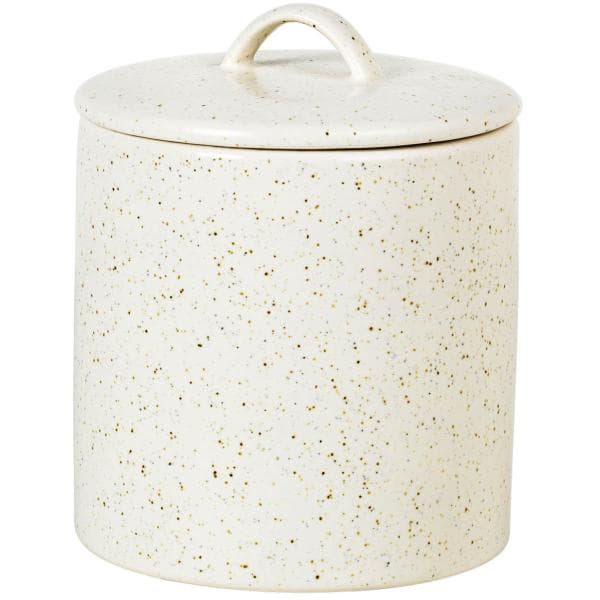 Broste Copenhagen - Nordic Vanilla krukke m/lokk 1L kremhvit