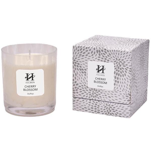 Holmen - Milano duftlys kirsebærblomst 9 cm hvit