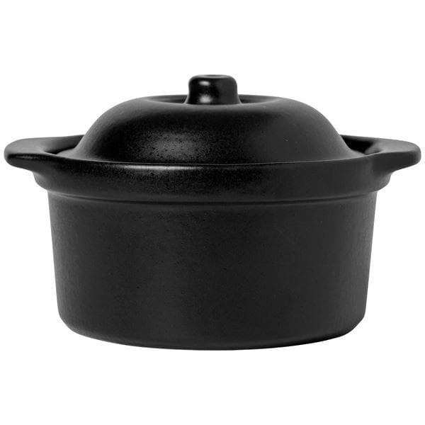 Broste Copenhagen Vig ildfast form med lokk svart Stor