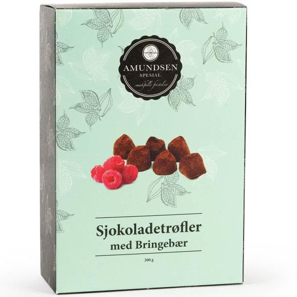 Amundsen Spesial - Sjokoladetrøfler m/bringebær