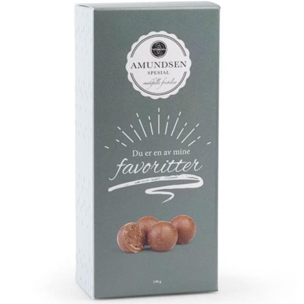 Amundsen Spesial - Sjokoladekuler "Du er en av mine favoritter" 130 g blå