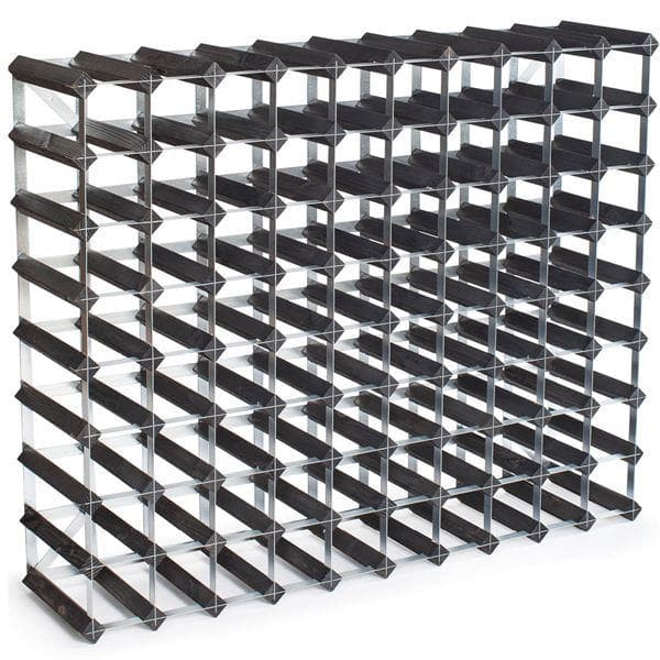 The Swedish Wine Rack Factory - Vinstativ 90 flasker svart ask