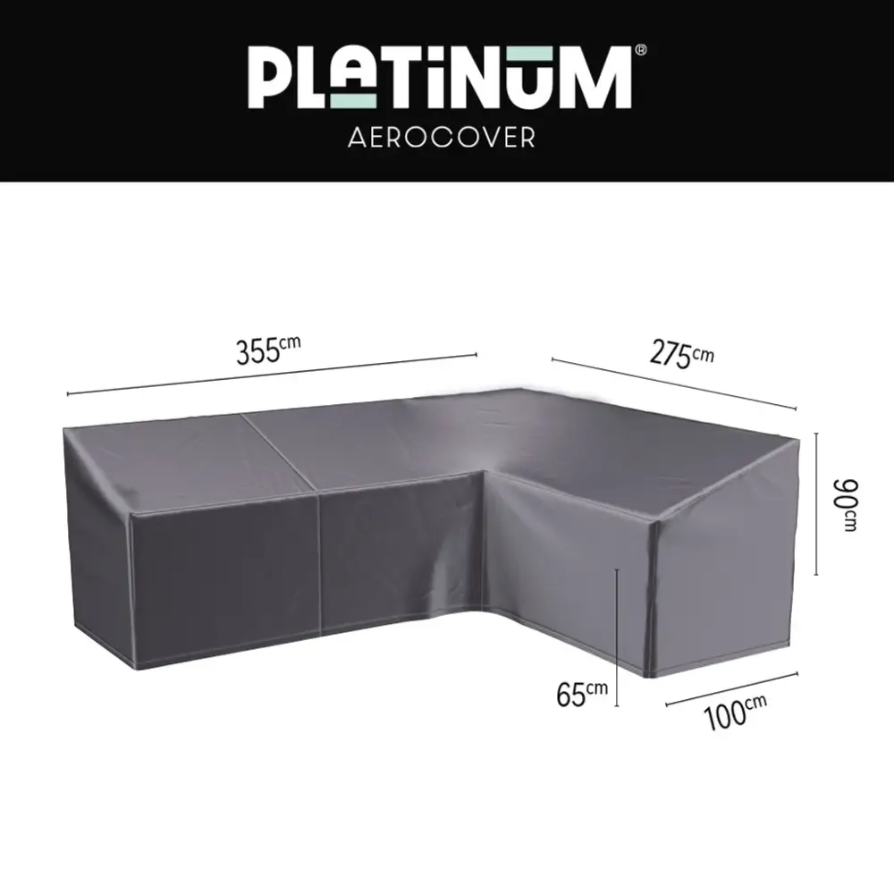 Platinum Aerocover, Loungeovertræk L HB 355x275x100xH65/90 Højre Aerocover Antracit