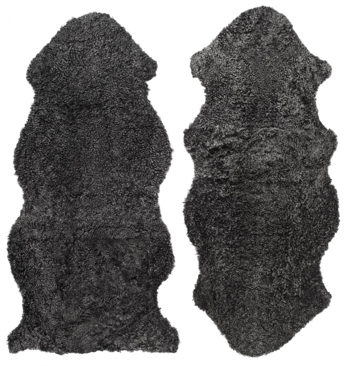 Skinnwille, Curly fåreskind 1,5 Dark Grey