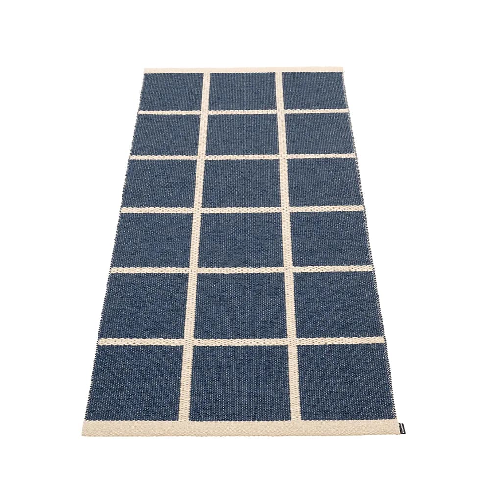 Pappelina, Vævet Tæppe Criss Dark Blue 70x150 cm