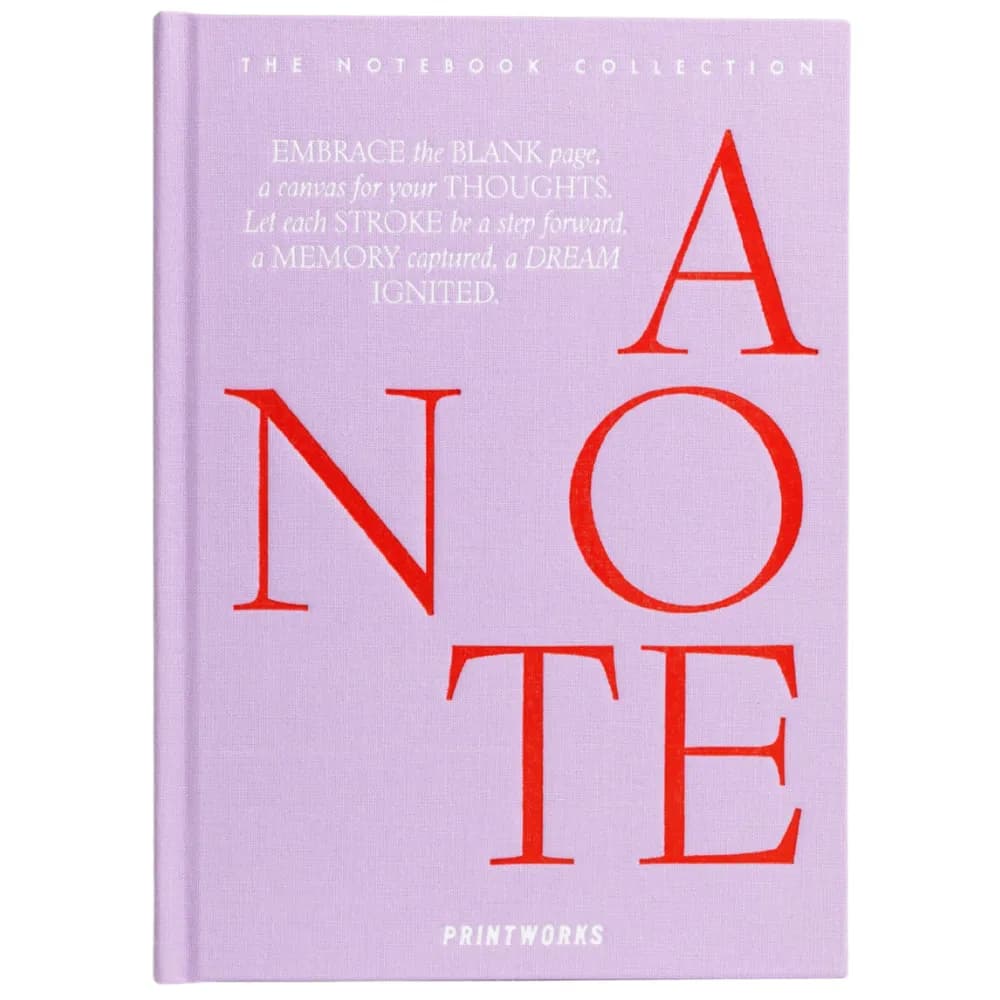 Printworks, Notesbog - Bare en note, Lila