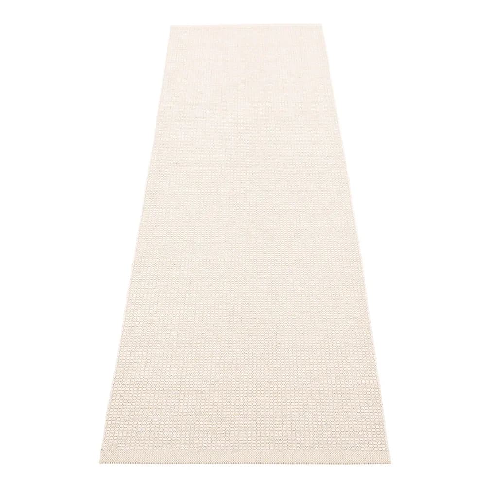 Pappelina, Emm tæppe 70 x 240 cm Vanilla/White Metallic