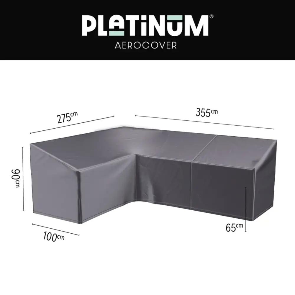 Platinum Aerocover, Loungeovertræk L HB 355x275x100xH65/90 Venstre Aerocover Antracit