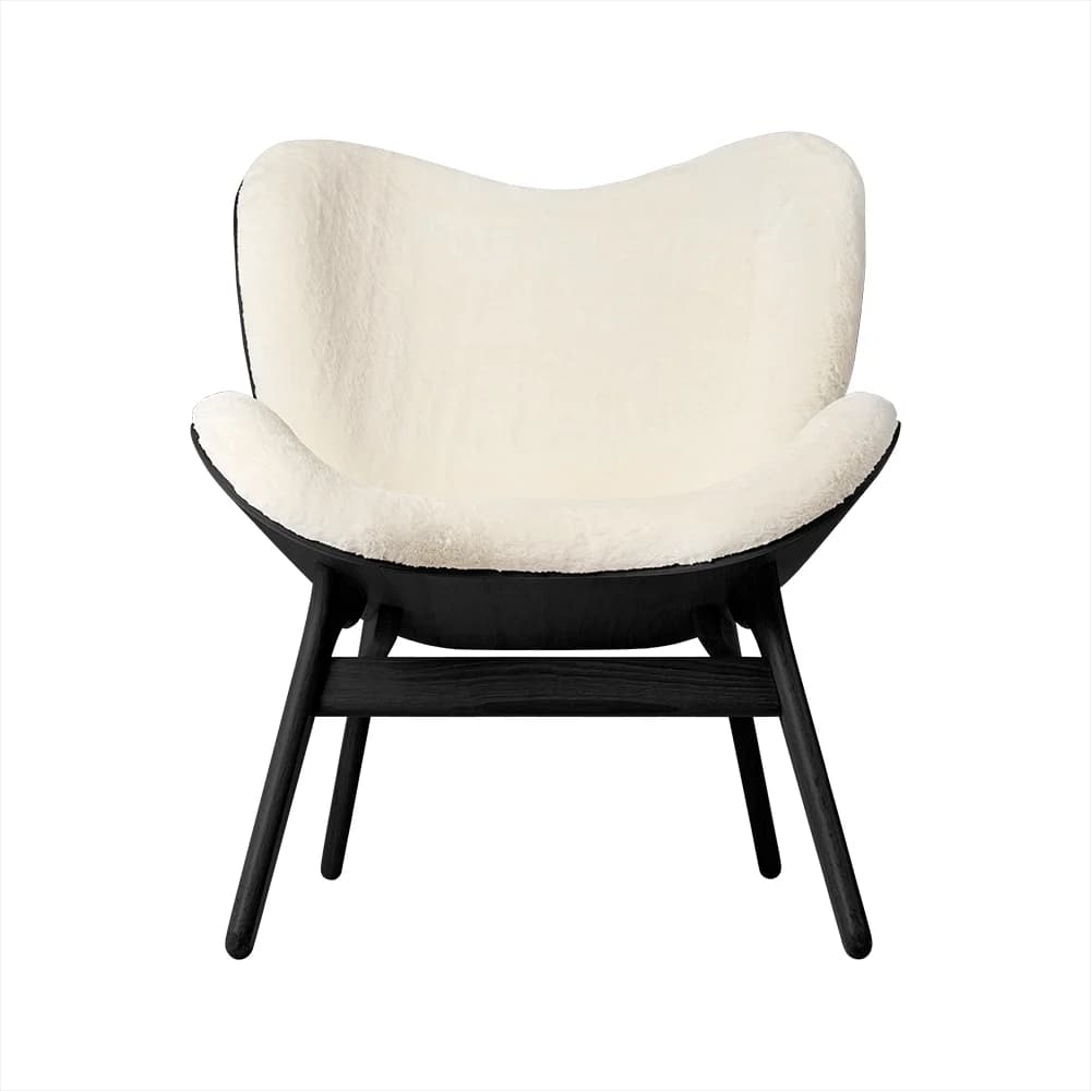 Umage, A Conversation Piece Hvilestol Black Oak/Teddy White