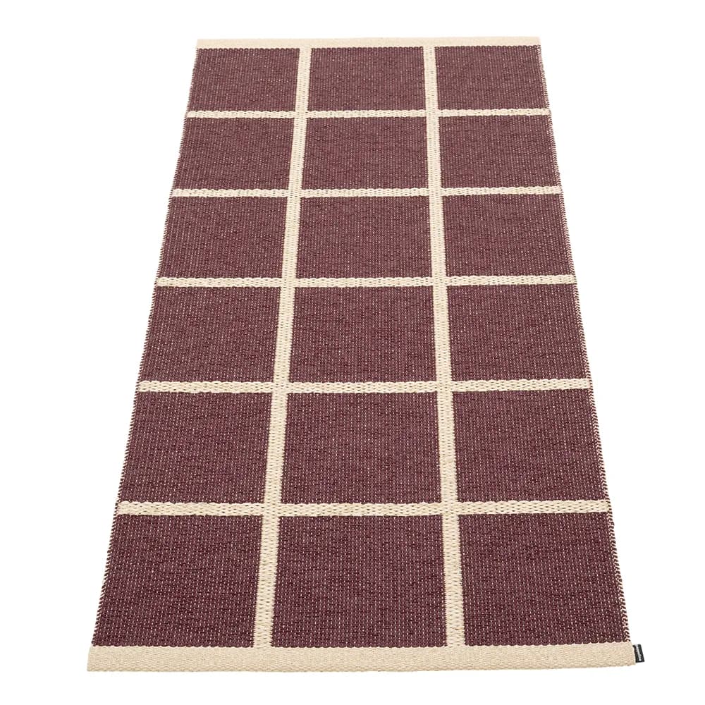 Pappelina, Vævet Tæppe Criss Burgundy 70x150 cm