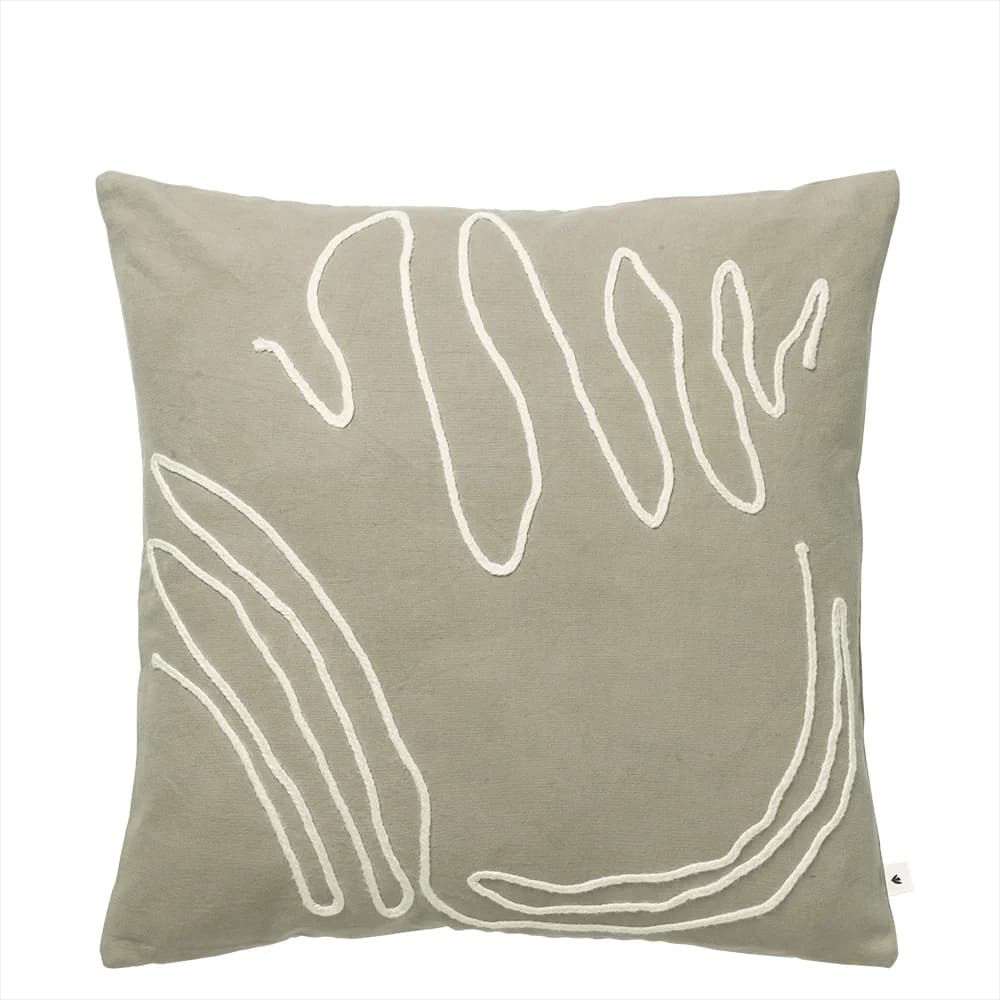 Ferm Living, Jot Pudebetræk 50x50 - Elm Green