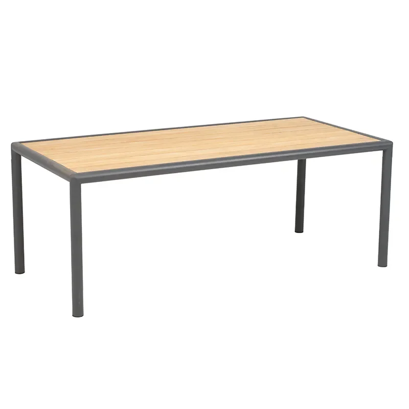 Brafab, Gordon sofabord 65x140 cm Antracit / Teak
