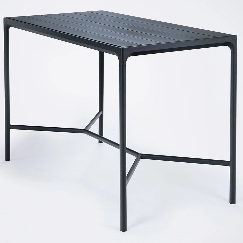 Houe, Four barbord 160x90 cm sort aluminium