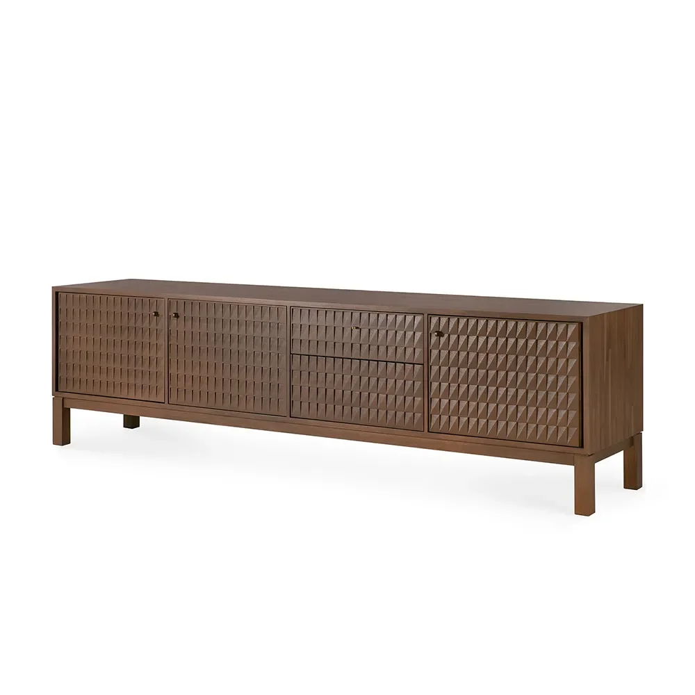 Ethnicraft, TV-bord i teak Sono Light Brown L212 cm