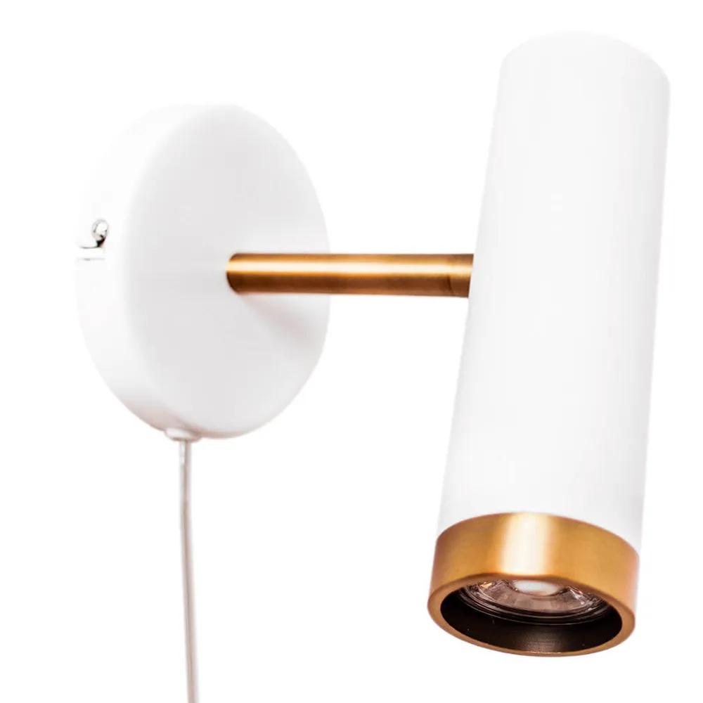 By Rydéns - Puls Væglampe White/Brass