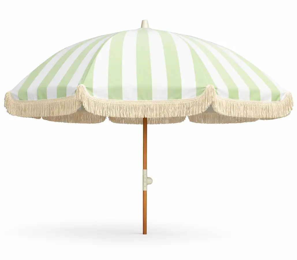 Hillerstorp, Parasoll 200 cm grøn/hvid