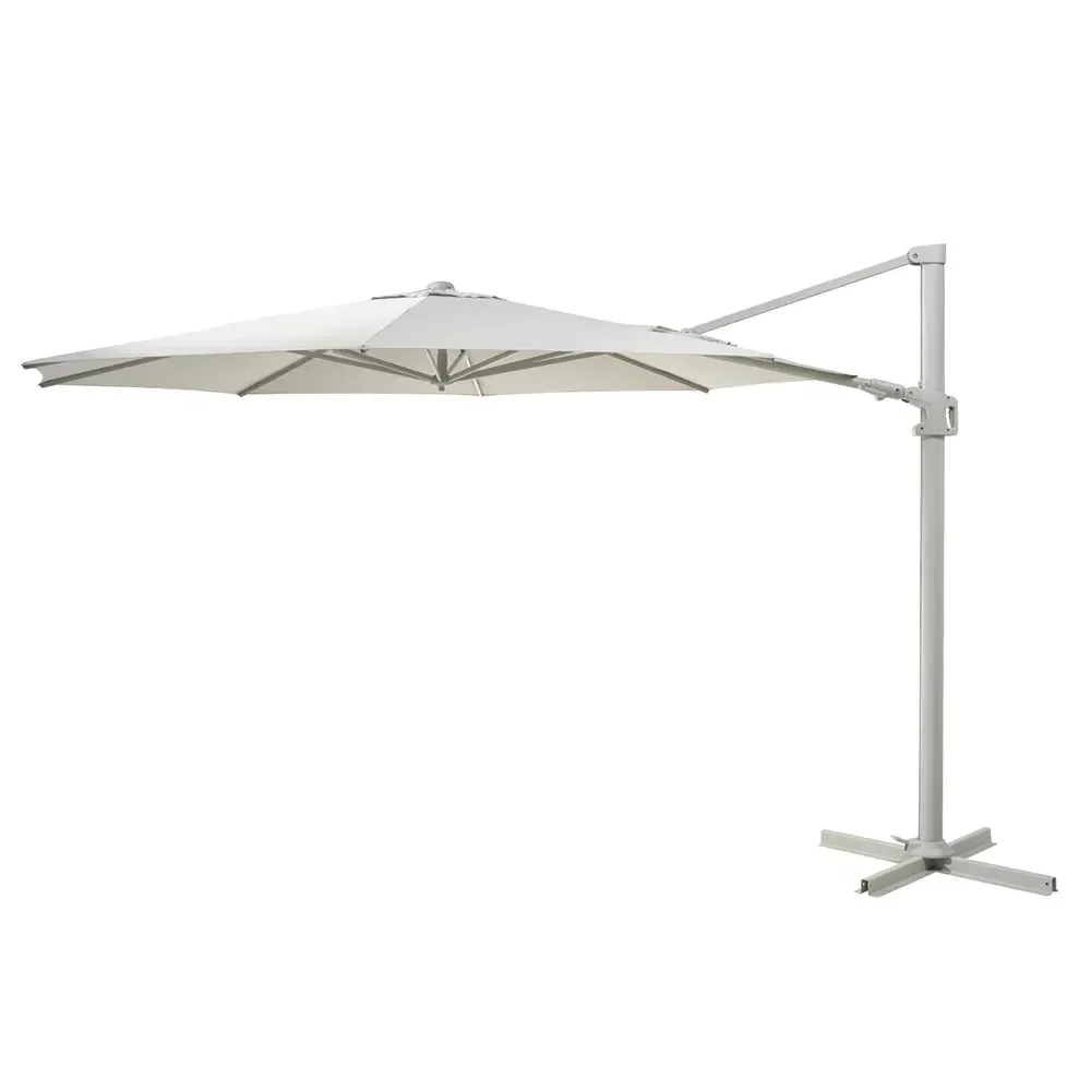 Brafab, Vinovo Hængende parasol Ø350 cm Lysegrå/Khaki