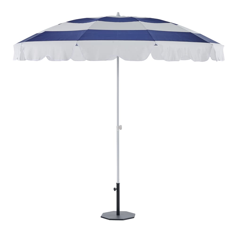 Brafab, Follina strandparasoll 240 cm Blå-Hvid stribe