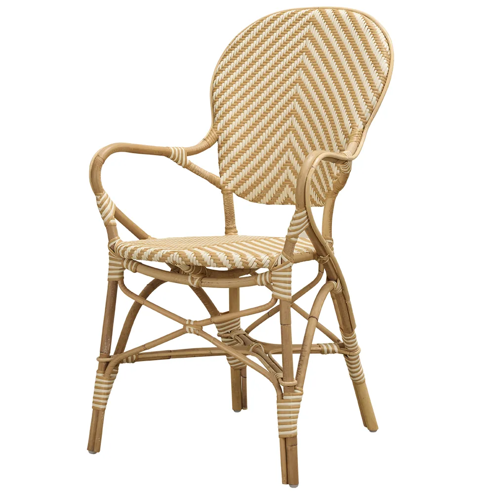 Sika Design, Isabell armlænstol Ivory/Honey