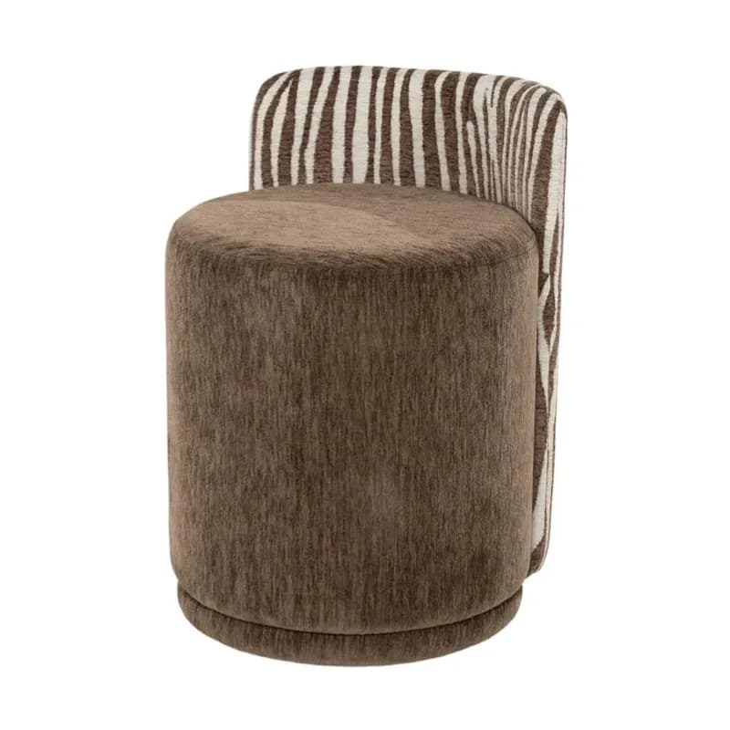 By-Boo, Marque 43x48x63 cm Stof, Træ & Ijzer brown zebra
