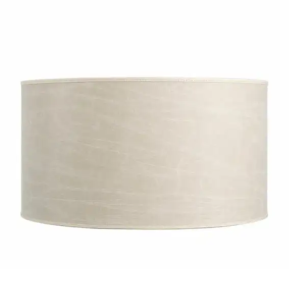 Artwood, Lampeskærm Cylinder Small Leather Cream Artwood
