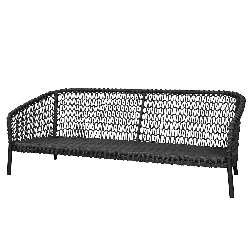 Cane-line, Ocean 3-personers sofa Mørkegrå Soft Rope