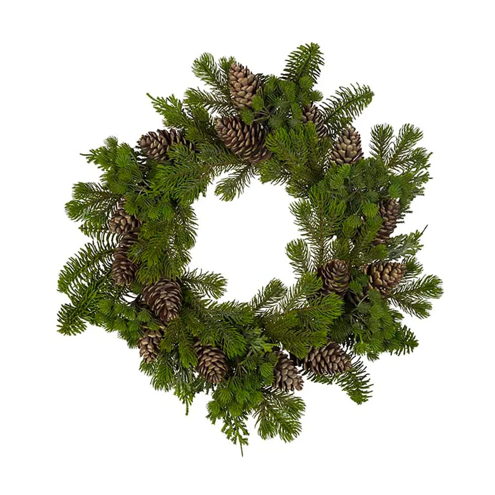 Mr Plant, Julekrans med kogler 45 cm