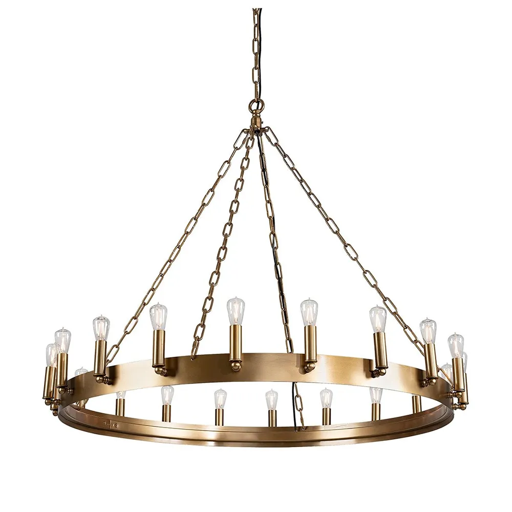 Artwood, Loftlampe Crown 105 cm old brass