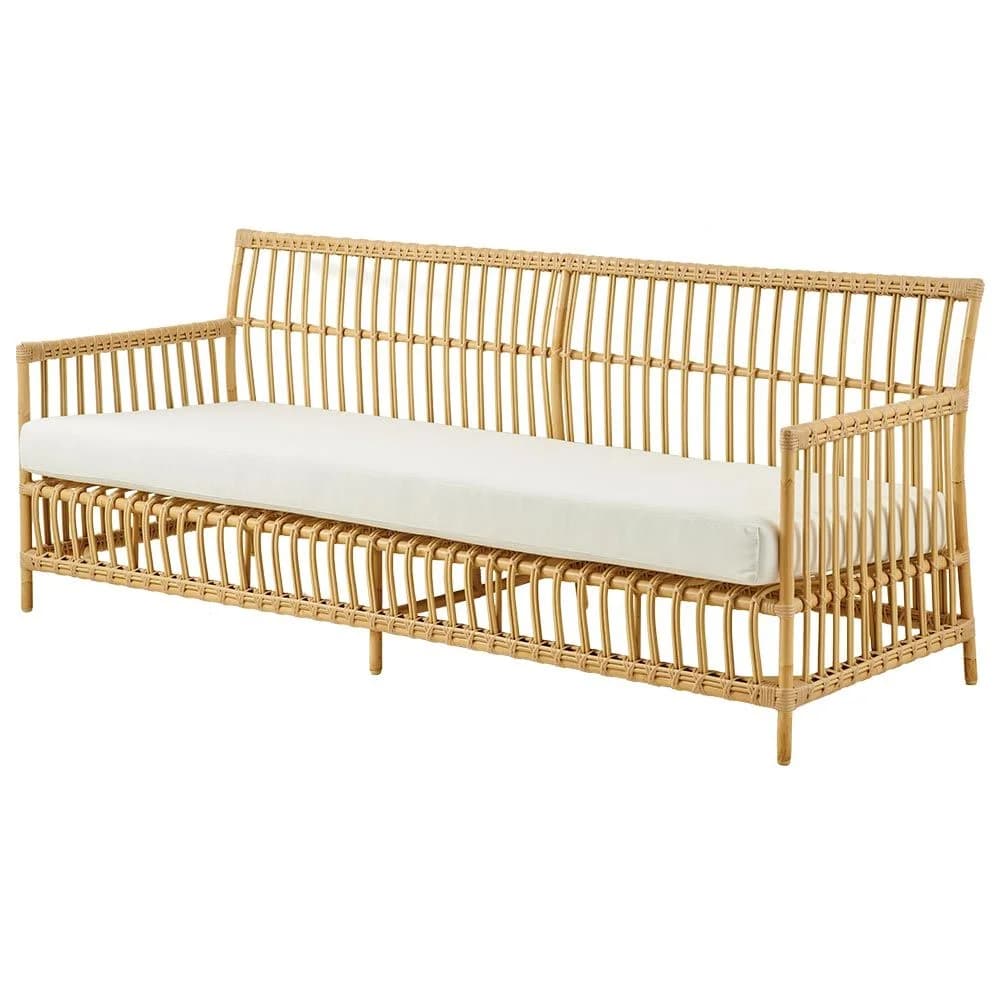 Sika Design, Caroline 3-personers sofa i kunstrotting i naturfarve