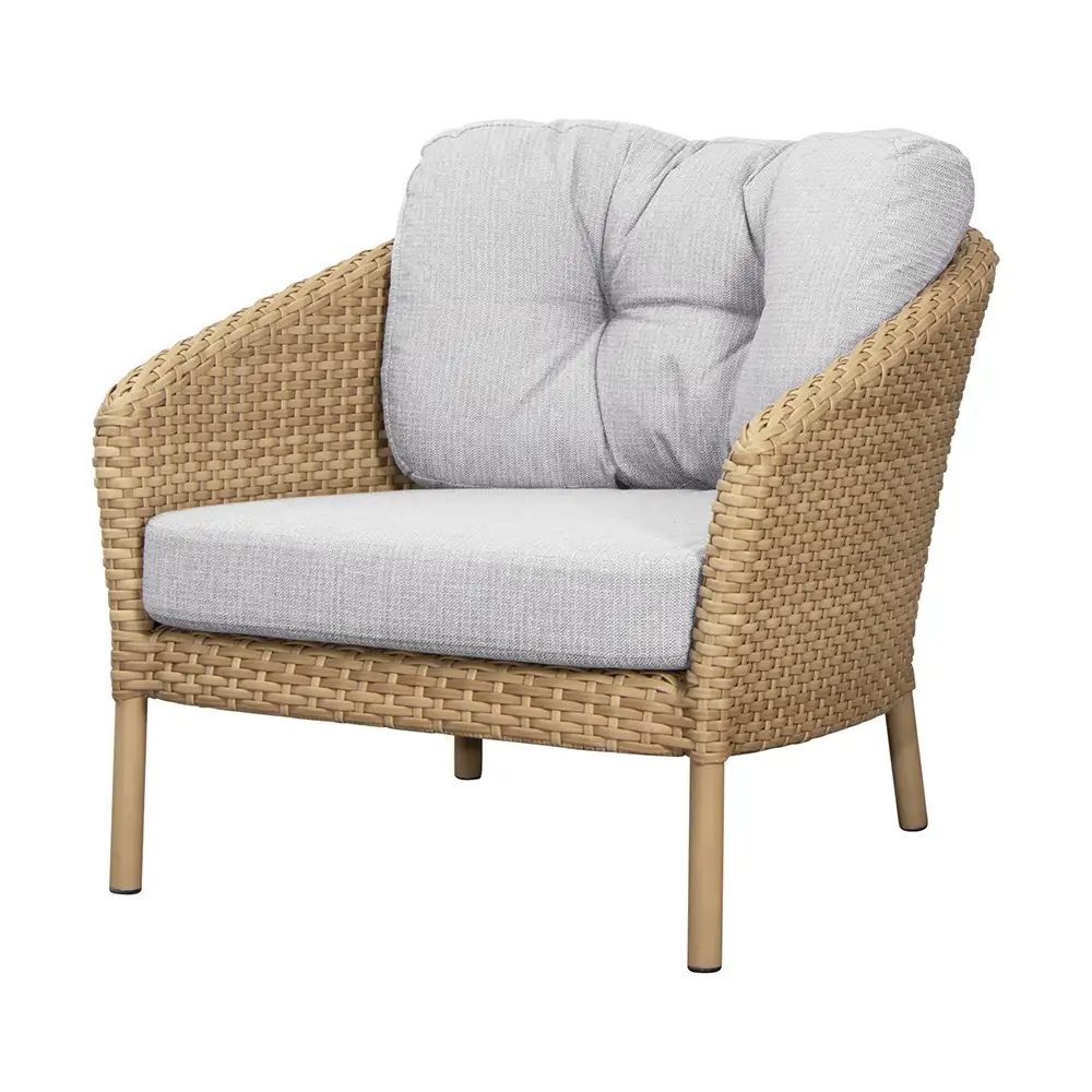 Cane-line, Ocean hyndesæt til loungestol White grey, Link