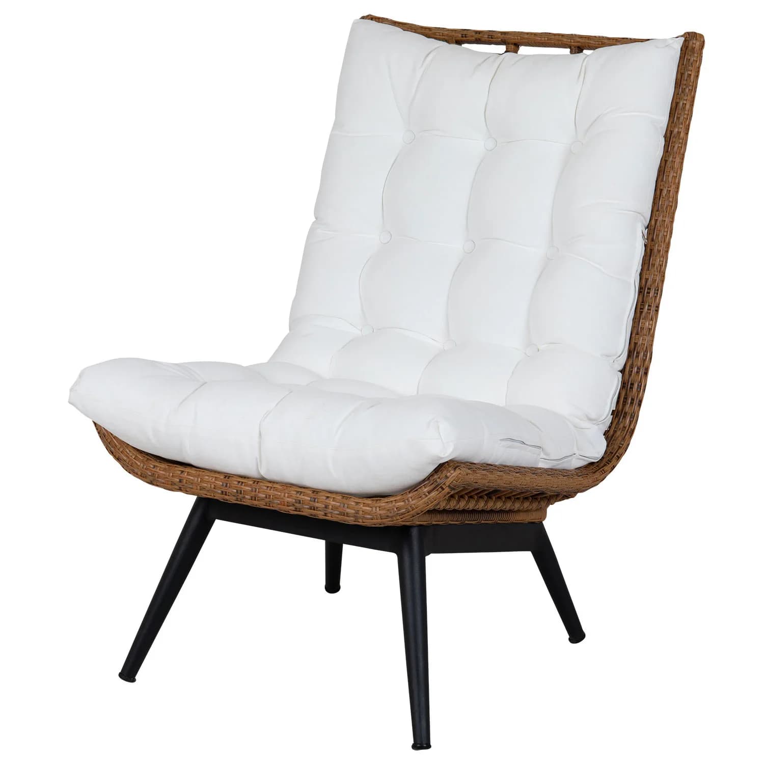 Brafab, Covelo Loungelænestol Natur/Hvid Brafab