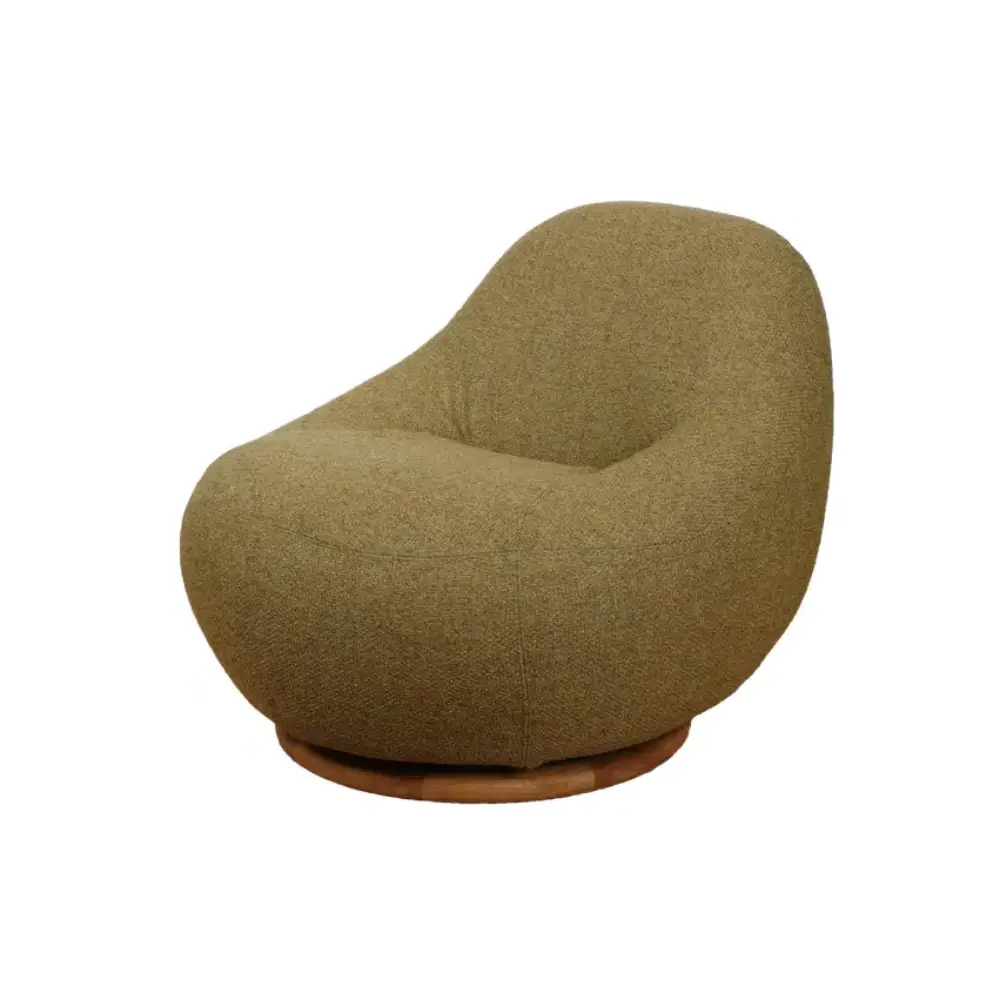 Cane-line, Gem loungestol m/teak dreje Turmeric yellow, Rise
