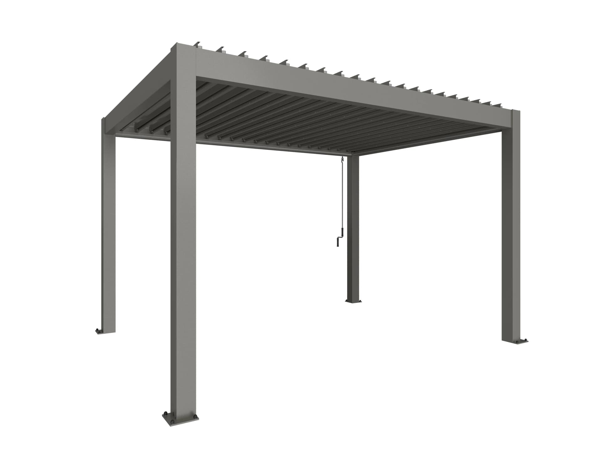 Biohort, Pergola størrelse 4 x 3 metallic quartz grå