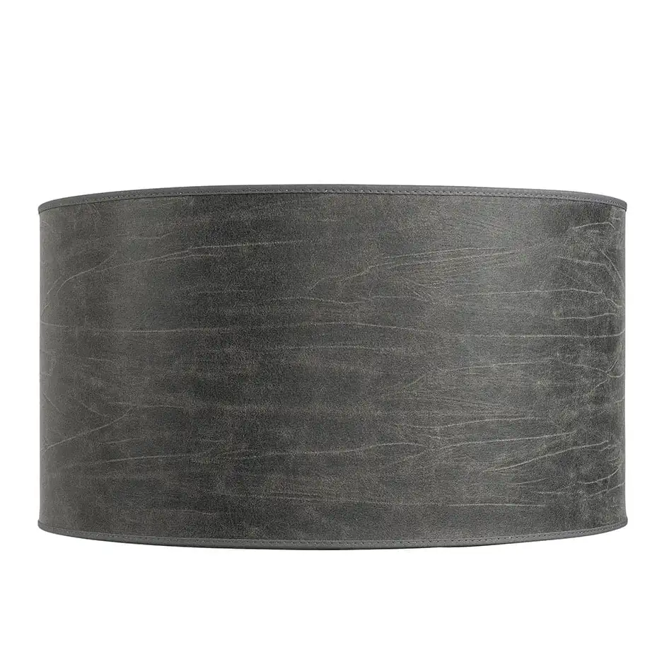 Artwood, Lampeskærm Cylinder Small Leather Grey Artwood