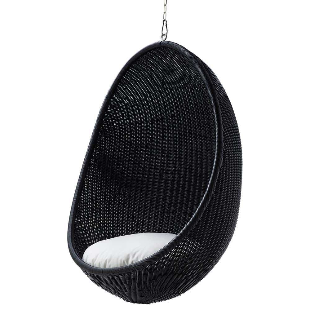 Sika Design, The Hanging Egg Chair Outdoor, Sort